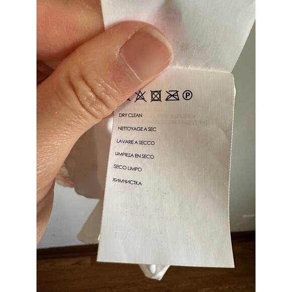 Club Monaco Nawale Pink & White Lace One Shoulder Dress - Picture 11 of 12